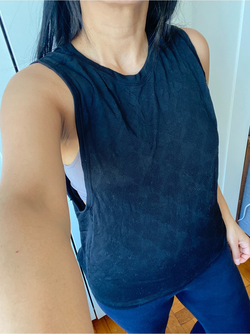 PINK Victoria’s Secret NWT Black Mesh Tank Top S